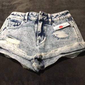 NWT Kendall Kyle denim shorts PacSun SZ 1/22